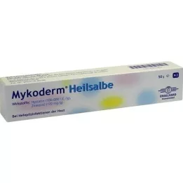 MYKODERM Helbredende salve Nystatin og sinkoksid, 50 g
