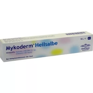 MYKODERM Helbredende salve Nystatin og sinkoksid, 50 g