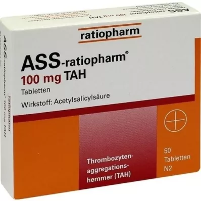 ASS-ratiopharm 100 mg TAH tabletter, 50 stk ASS-ratiopharm 100 mg TAH tabletter, 50 stk
