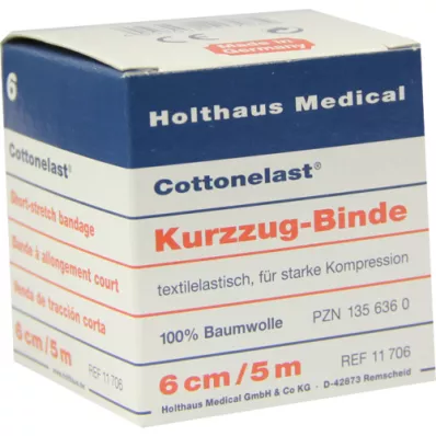 KURZZUGBINDE Bomullslast 6 cmx5 m, 1 stk KURZZUGBINDE Bomullslast 6 cmx5 m, 1 stk