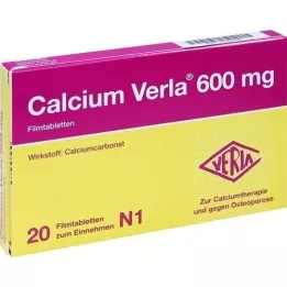 CALCIUM VERLA 600 mg filmdrasjerte tabletter, 20 stk