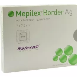 MEPILEX Border Ag skumtilkobling 7x7,5 cm steril, 5 stk