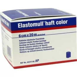 ELASTOMULL skaft farge 6 cmx20 m festepapir blå, 1 stk