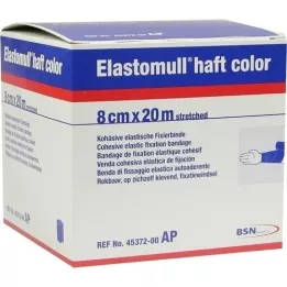 ELASTOMULL skaft farge 8 cmx20 m festepapir blå, 1 stk