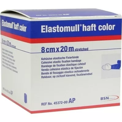 ELASTOMULL skaft farge 8 cmx20 m festepapir blå, 1 stk