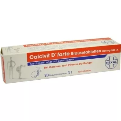 CALCIVIT D forte brusetabletter, 20 stk CALCIVIT D forte brusetabletter, 20 stk