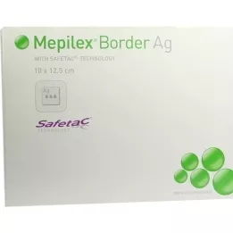 MEPILEX Border Ag skumtilkobling 10x12,5 cm steril, 5 stk