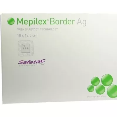MEPILEX Border Ag skumtilkobling 10x12,5 cm steril, 5 stk