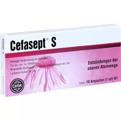CEFASEPT S injeksjonsløsning, 10 stk