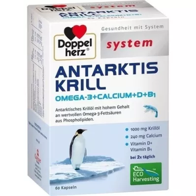 DOPPELHERZ Antarctic Krill system kapsler, 60 stk
