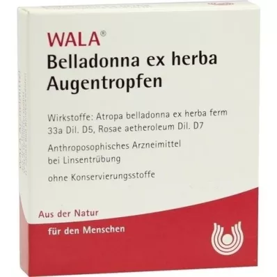 BELLADONNA EX HERBA Øyedråper, 5X0,5 ml BELLADONNA EX HERBA Øyedråper, 5X0,5 ml