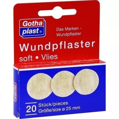 GOTHAPLAST Wundpfl.myk fleece 2,5 cm, 20 stk