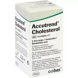ACCUTREND Kolesterol teststrimler, 5 stk