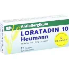 LORATADIN 10 Heumann tabletter, 20 stk