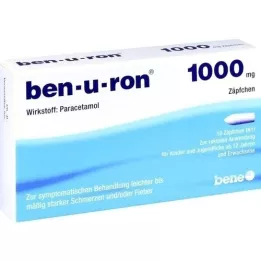 BEN-U-RON 1000 mg stikkpiller, 10 stk