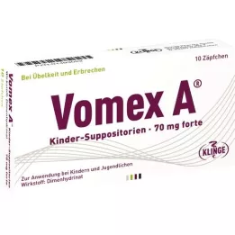 VOMEX A Barnestikkpiller 70 mg forte, 10 stk