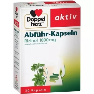 DOPPELHERZ Rizinol avføringsmiddelkapsler 1000 mg, 30 stk DOPPELHERZ Rizinol avføringsmiddelkapsler 1000 mg, 30 stk