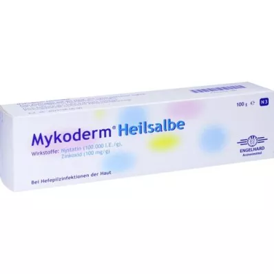 MYKODERM Helbredende salve Nystatin og sinkoksid, 100 g