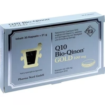 Q10 BIO Qinon Gold 100 mg Pharma Nord kapsler, 30 stk Q10 BIO Qinon Gold 100 mg Pharma Nord kapsler, 30 stk