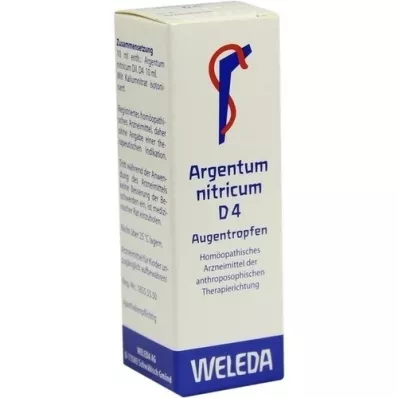 ARGENTUM NITRICUM D 4 øyedråper, 10 ml