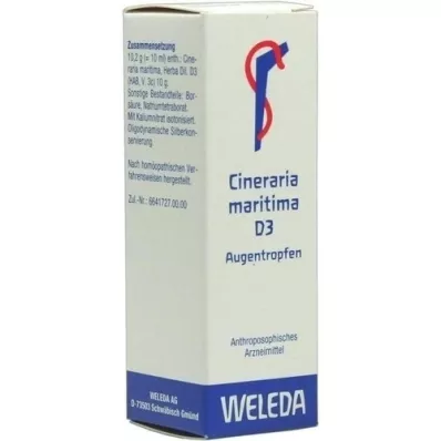 CINERARIA maritima D 3 øyedråper, 10 ml CINERARIA maritima D 3 øyedråper, 10 ml