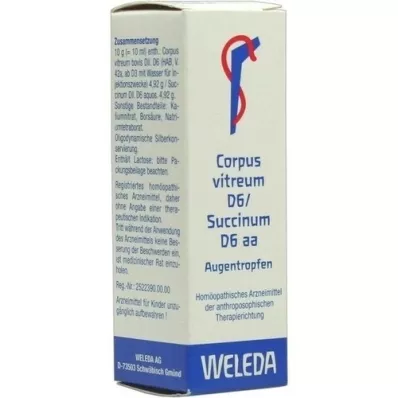 CORPUS VITREUM D 6/Succinum D 6 aa øyedråper, 10 ml CORPUS VITREUM D 6/Succinum D 6 aa øyedråper, 10 ml