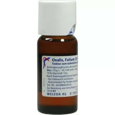 OXALIS FOLIUM 20 % ekstern tinktur, 50 ml OXALIS FOLIUM 20 % ekstern tinktur, 50 ml