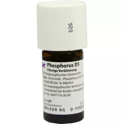 PHOSPHORUS D 5 Fortynning, 20 ml PHOSPHORUS D 5 Fortynning, 20 ml