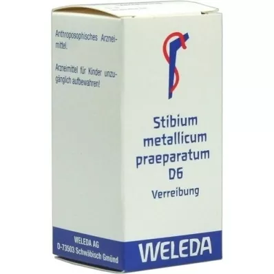 STIBIUM METALLICUM PRAEPARATUM D 6 Triturering, 20 g STIBIUM METALLICUM PRAEPARATUM D 6 Triturering, 20 g