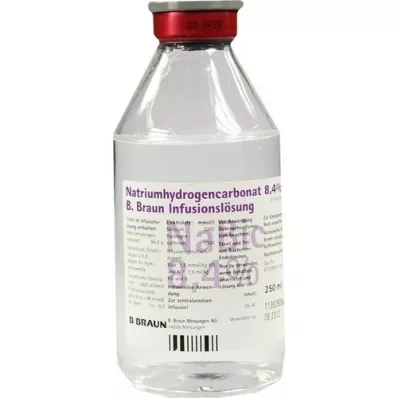 NATRIUMHYDROGENCARBONAT B.Braun 8,4 % glass, 250 ml