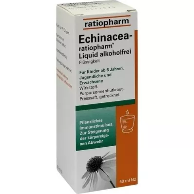 ECHINACEA-RATIOPHARM Flytende alkoholfri, 50 ml