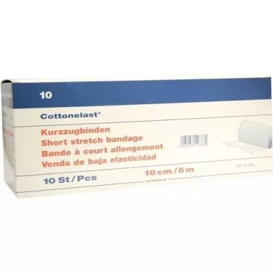 KURZZUGBINDE Bomullslast 10 cmx5 m, 10 stk
