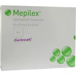 MEPILEX 15x17 cm skumbandasje, 5 stk