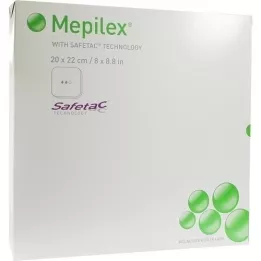 MEPILEX 20x22 cm skumbandasje, 5 stk