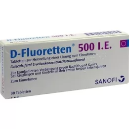 D FLUORETTEN 500 tabletter, 30 stk