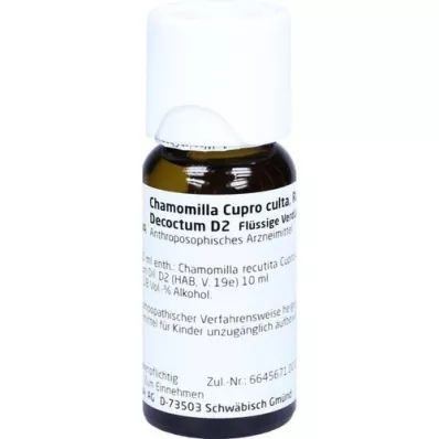 CHAMOMILLA CUPRO culta Radix D 2 Fortynning, 50 ml CHAMOMILLA CUPRO culta Radix D 2 Fortynning, 50 ml
