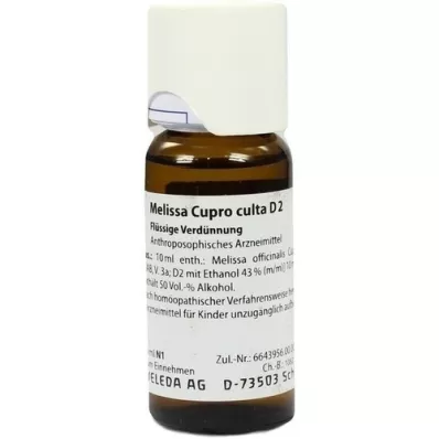 MELISSA CUPRO culta D 2 Fortynning, 50 ml