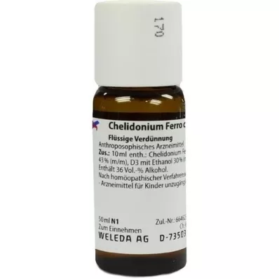 CHELIDONIUM FERRO cultum D 3 fortynning, 50 ml CHELIDONIUM FERRO cultum D 3 fortynning, 50 ml