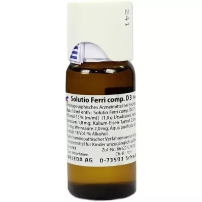 SOLUTIO FERRI komp.D 3 fortynning, 50 ml