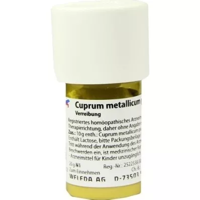 CUPRUM METALLICUM praep.D 6 Triturering, 20 g