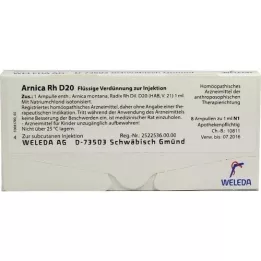ARNICA RH D 20 ampuller, 8X1 ml