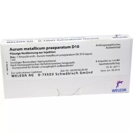 AURUM METALLICUM PRAEPARATUM D 10 ampuller, 8 stk