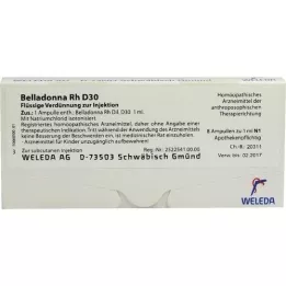 BELLADONNA RH D 30 ampuller, 8X1 ml