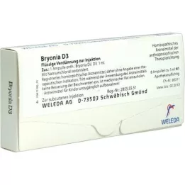 BRYONIA D 3 ampuller, 8X1 ml