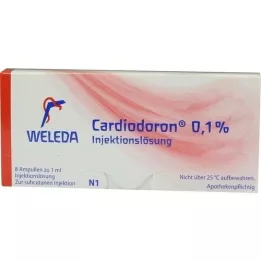 CARDIODORON 0,1 % injeksjonsvæske, 8X1 ml