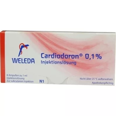 CARDIODORON 0,1 % injeksjonsvæske, 8X1 ml