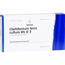 CHELIDONIUM FERRO cultum Rh D 3 ampuller, 8X1 ml