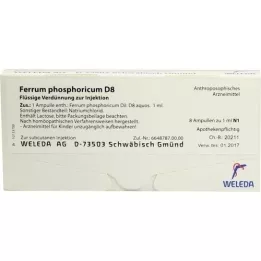 FERRUM PHOSPHORICUM D 8 ampuller, 8X1 ml