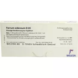 FERRUM SIDEREUM D 20 ampuller, 8X1 ml