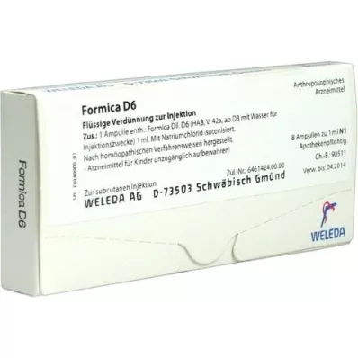 FORMICA D 6 ampuller, 8X1 ml